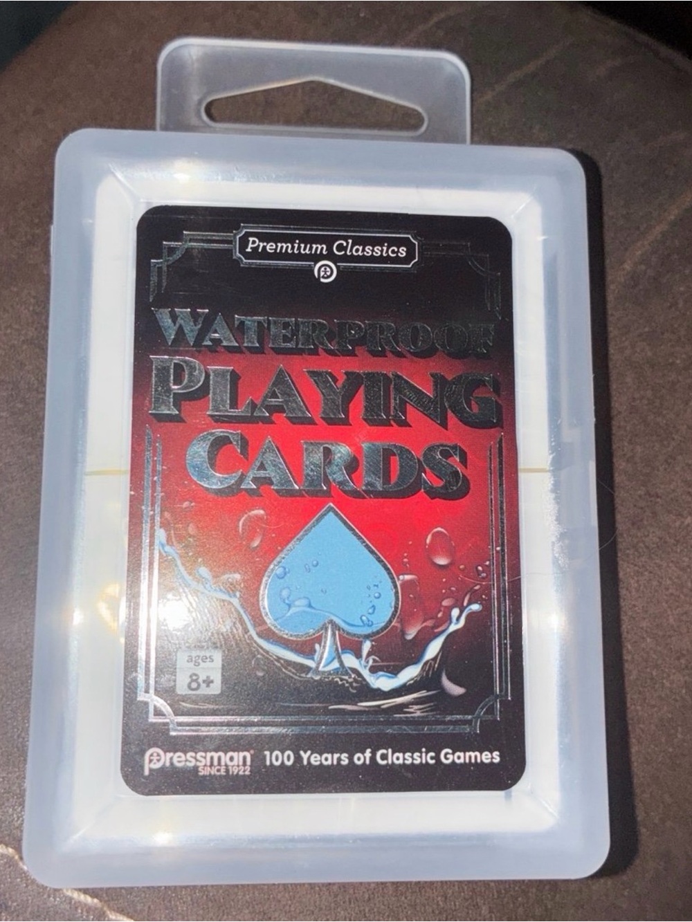 Premium Classics Waterproof Playing Cards - Red & Blue by Pressman
